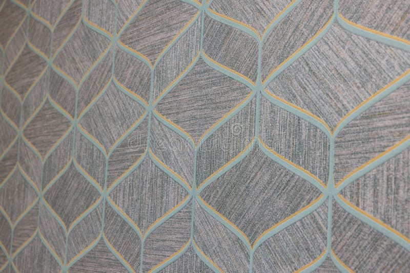 Geometric Grey Wallpaper in Closeup Stock Illustration Illustration