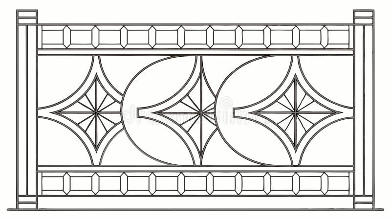 Geometric Lattice Pattern Vector Illustration Background Design, vector design Generative AI stock illustration