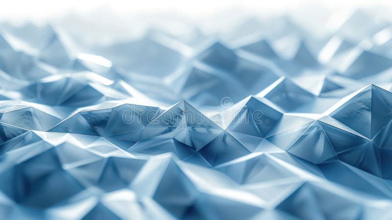 Geometric Lowpoly Backdrop with Squares and Lines for Presentation and Design - Gray and Blue Abstract Background with Copy Space stock illustration