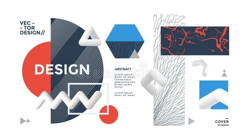 Geometric Modern Background. stock illustration