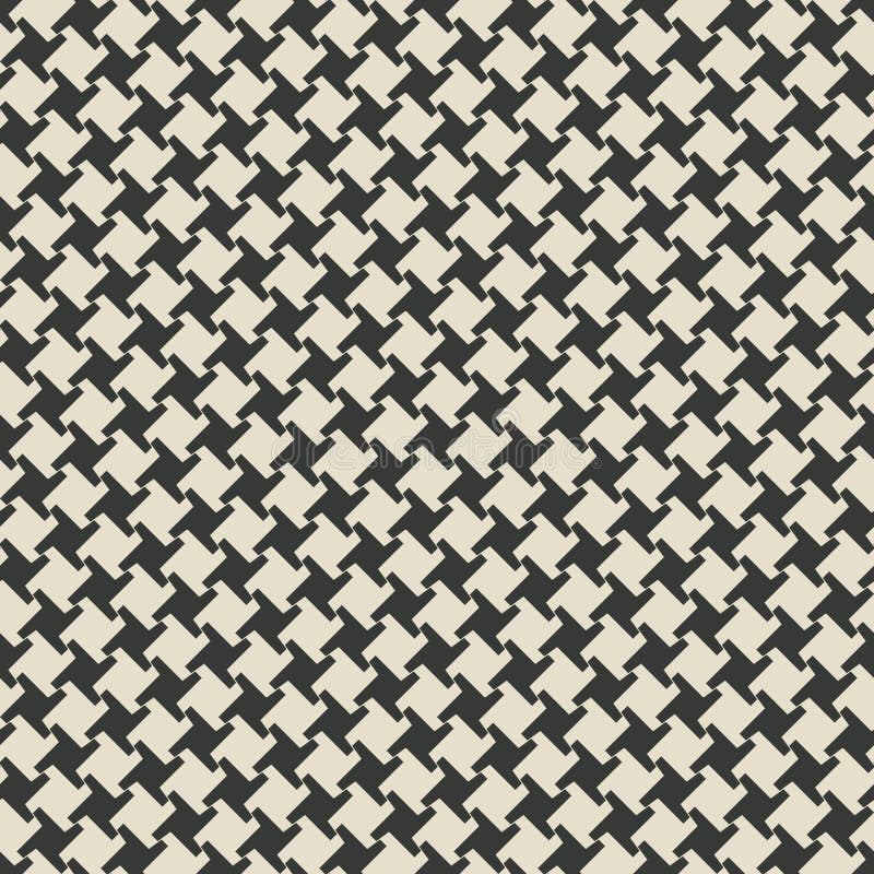 Geometric monochrome seamless pattern vector illustration