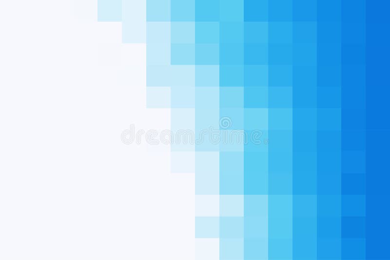 Geometric mosaic pattern pixels blue background vector illustration template web banner wallpaper poster stock illustration