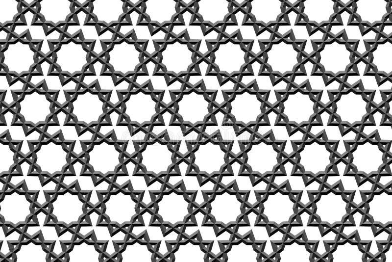 Geometric Ornamental Embossed Pattern. Vector Illustration Stock Vector