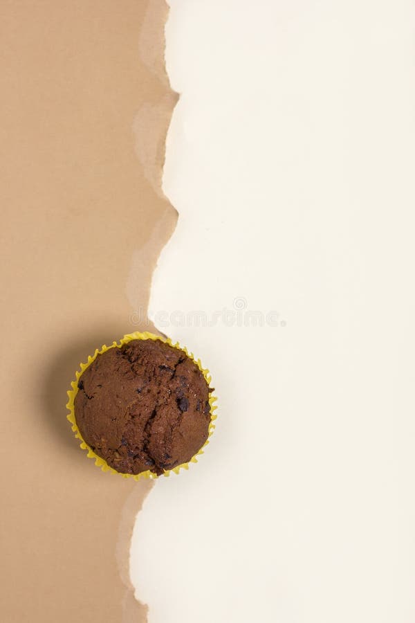 Geometric Paper Flat Lay with Chocolate Muffin on a Beige Background with  Copy Space. Food Background. Creative Minimalist Food Stock Image - Image  of muffin, candy: 216261743