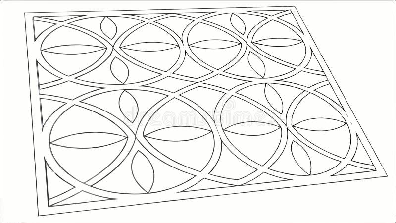 Geometric pattern design, modern and stylish vector design Generative AI royalty free illustration