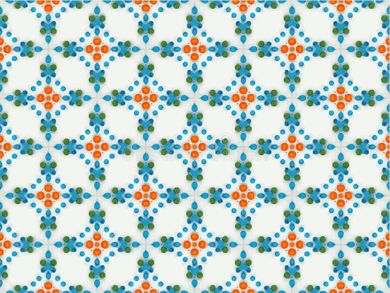 Geometric pattern with diamond shapes created using small round dots vector illustration