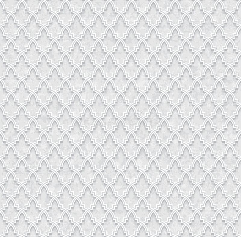 Geometric Pattern With Grunge Background, Light Gray And White Wallpaper Stock Vector Image