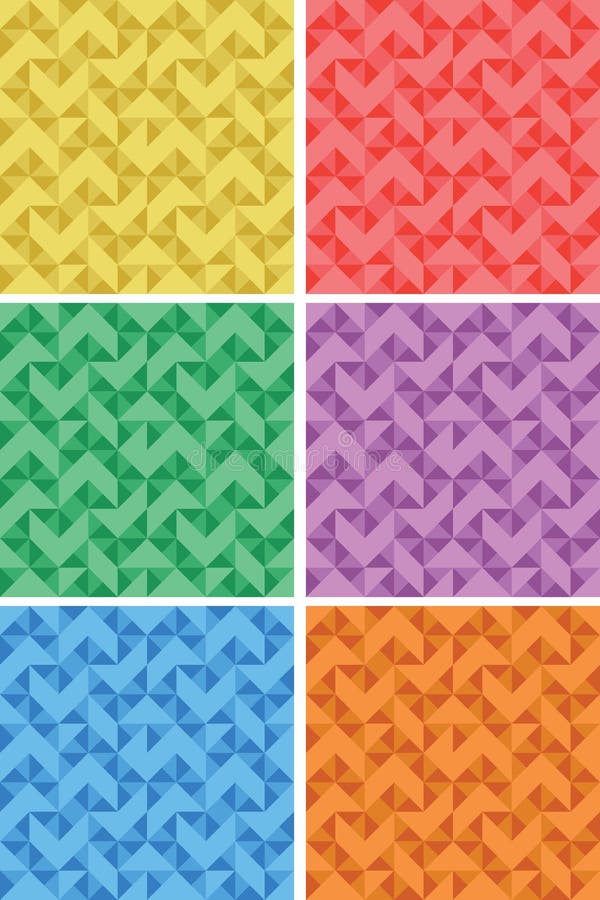 Geometric patterns royalty free illustration