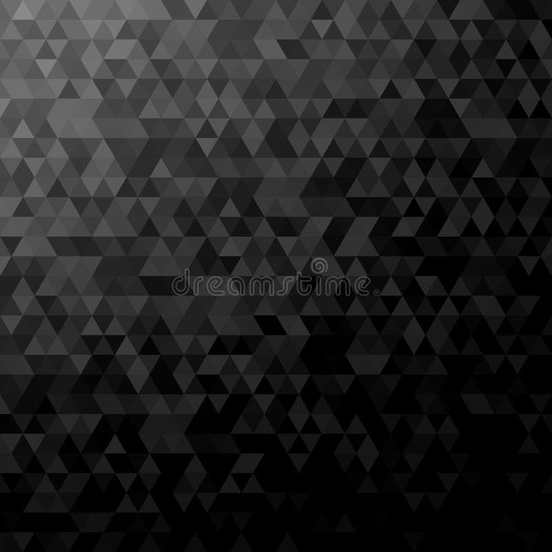 Geometric polygonal triangle pattern background - vector design with regular triangles stock illustration