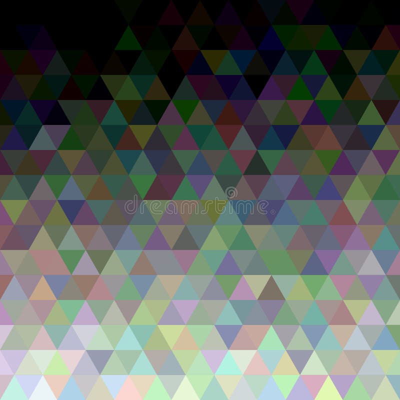 Geometric polygonal triangle tile background - vector design with regular triangles stock illustration