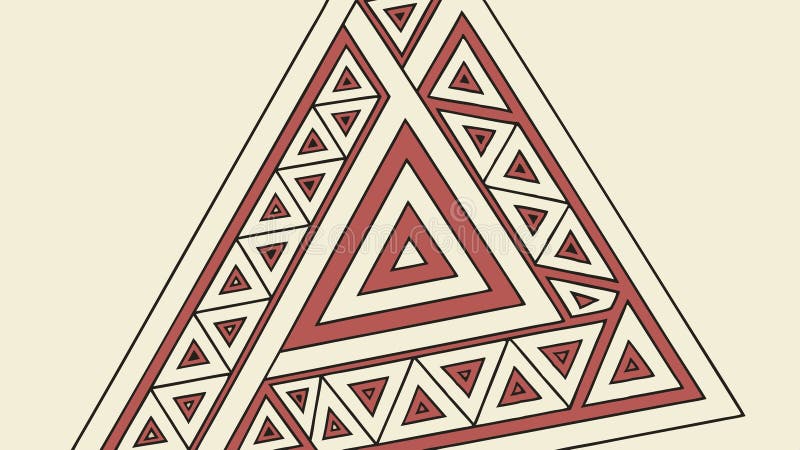 Geometric Pyramid Vector Illustration in Colorful Style vetor design Generative AI vektor illustrationer