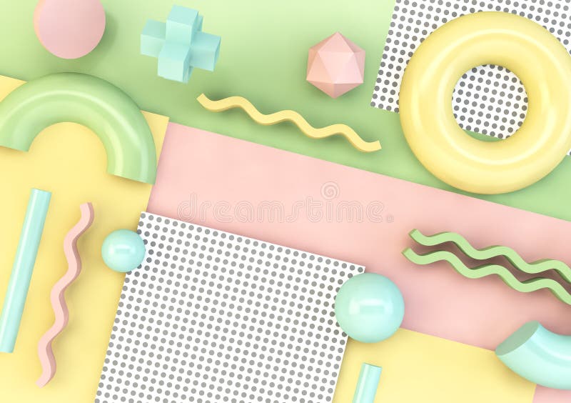 Geometric retro background stock illustration