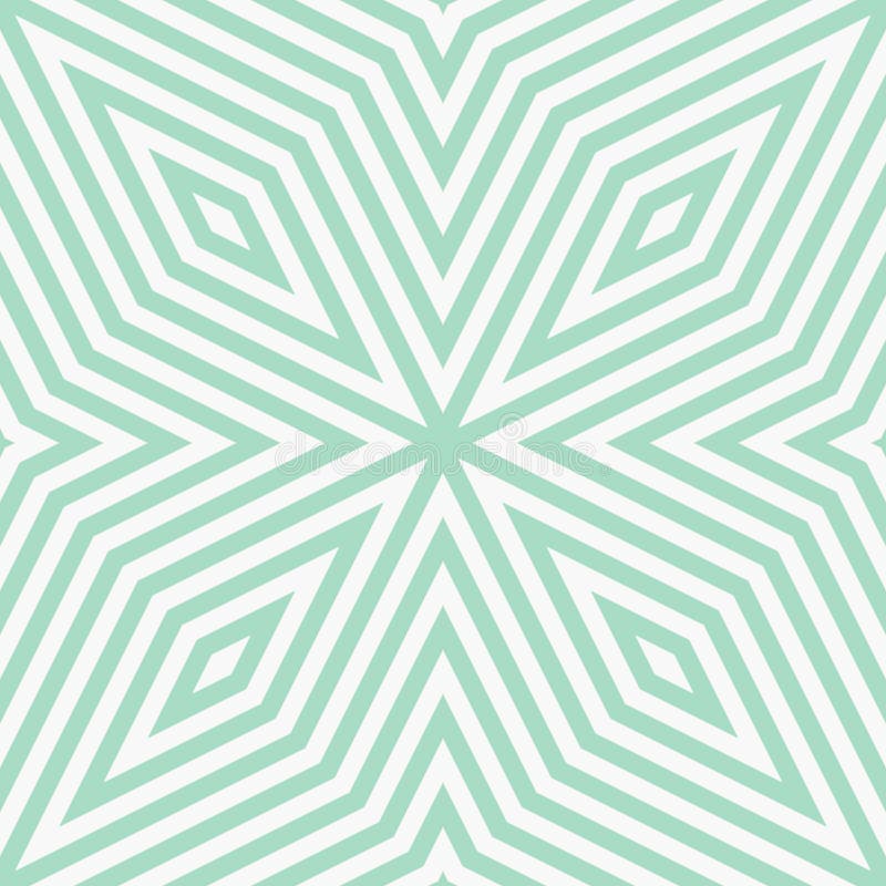 Geometric seamless pattern with diagonal lines, rhombuses. Turquoise color. Geometric lines seamless pattern. Simple vector texture with diagonal stripes, lines, rhombuses. Abstract graphic background in turquoise and white color. Modern linear ornament. Repeat design