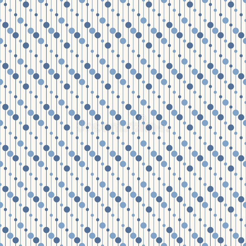 Geometric seamless pattern with lines and circles stock illustration