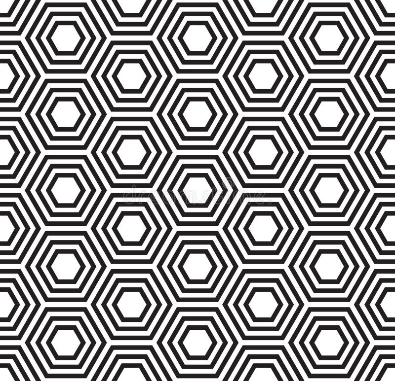 Geometric seamless pattern. Turtle shell pattern stock illustration