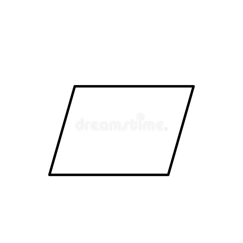 Geometric shapes, quadrangle icon. Simple line, outline vector 3d figures icons for ui and ux, website or mobile application vector illustration