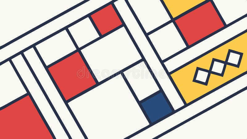 Geometric square design, abstract art, and colorful background element vector design Generative AI stock illustration