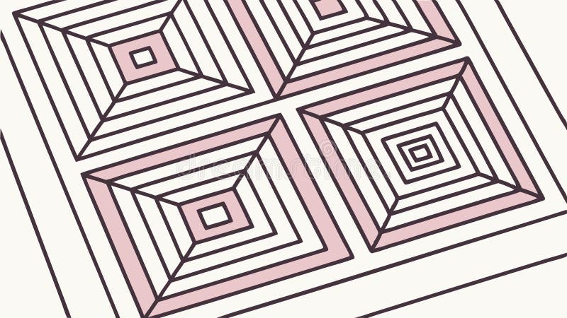 Geometric square grid pattern, abstract modern art background texture, vector design Generative AI royalty free illustration