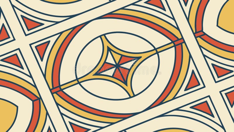 Geometric Square Pattern Abstract Interwoven Design, vector design Generative AI vector illustration
