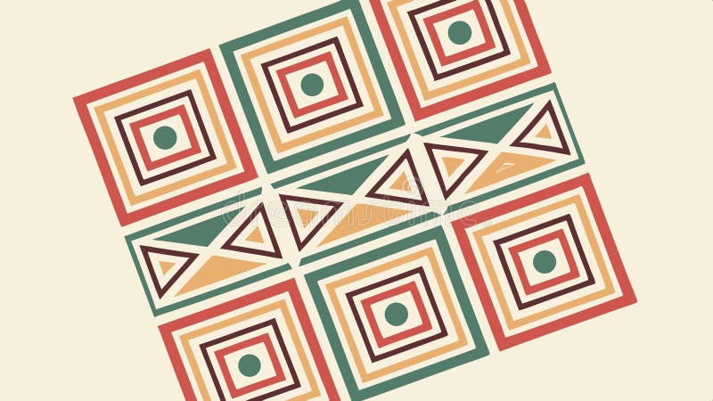Geometric square pattern, abstract and modern design element vector design Generative AI stock illustration