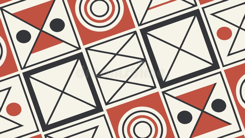 Geometric square pattern, abstract and tiled background design vector design Generative AI stock illustration
