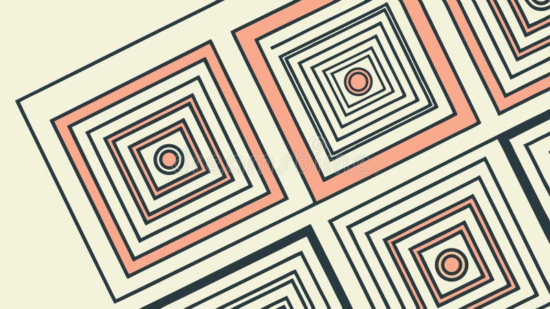 Geometric square pattern design, abstract modern art texture background, vector design Generative AI stock illustration