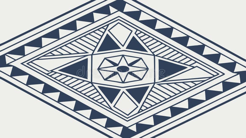 Geometric Square Pattern Design Element, vector design Generative AI stock illustration