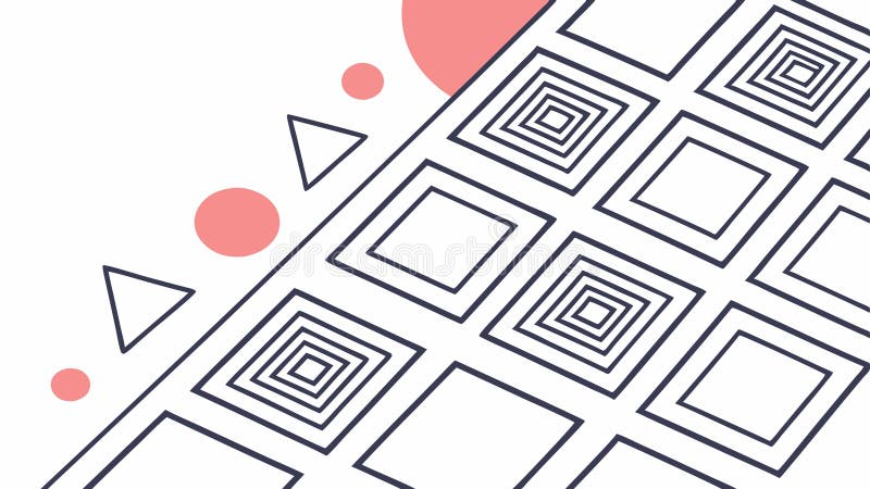 Geometric Square Pattern, Modern Background, vector design Generative AI royalty free illustration