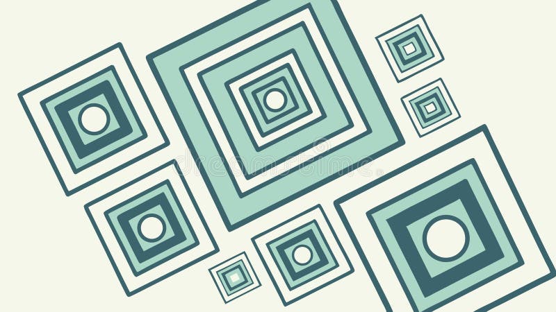 Geometric Square Patterns Vector Illustration, Abstract Modern Design, vector design Generative AI stock illustration