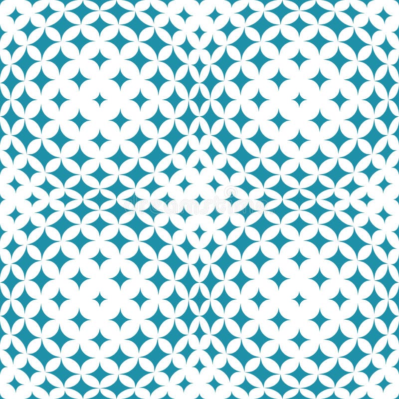 Geometric square stars grid decorative art pattern vector illustration