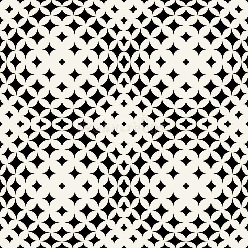 Geometric square stars grid decorative art pattern royalty free illustration