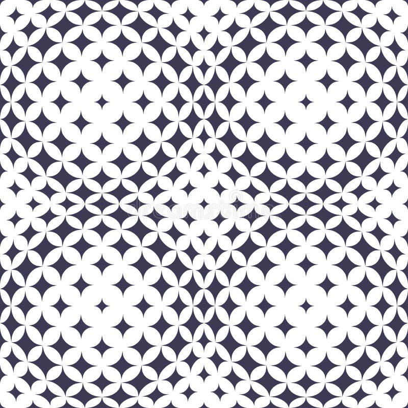Geometric square stars grid decorative art pattern royalty free illustration