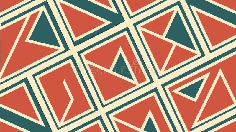 Geometric square tile, decorative pattern and repeatable texture vector design Generative AI vector illustration