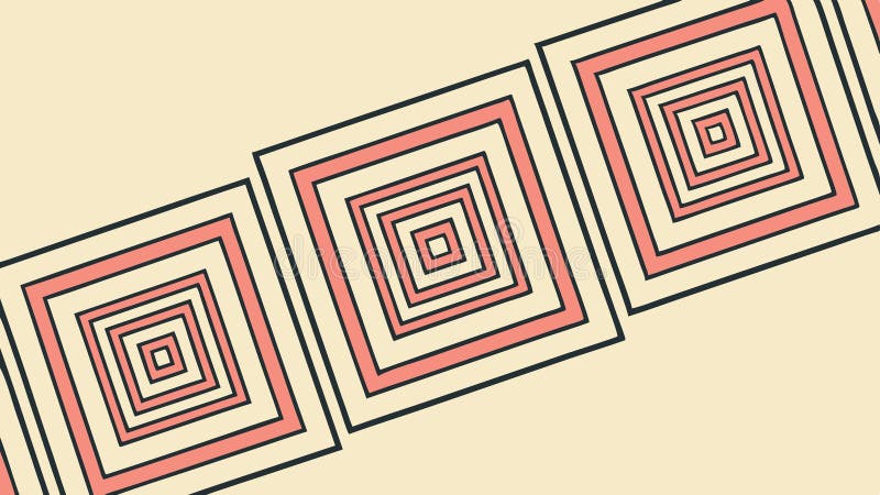 Geometric Square Tile Pattern Decorative Design, vector design Generative AI royalty free illustration