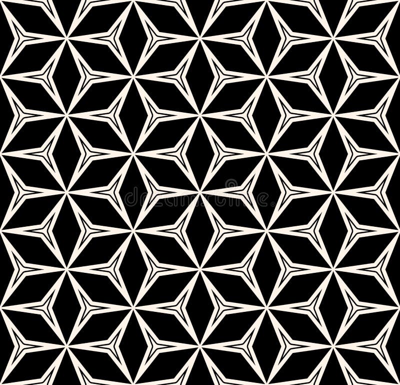 Geometric texture, linear triangle shapes, rhombuses, grid, net, lattice. royalty free illustration