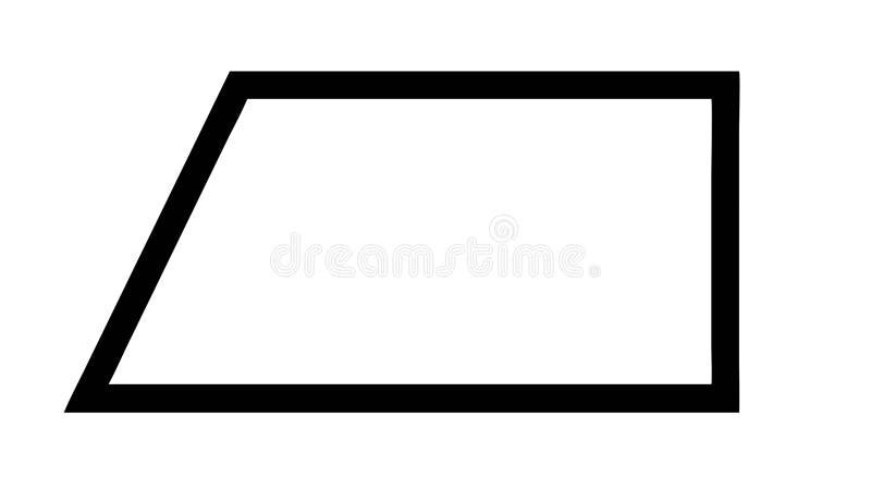 Geometric Trapezoid Shape for Design and Architecture, vector design Generative AI stock illustration