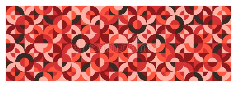 Geometric trendy pattern, Bauhaus style. Modern colorful background with simple elements. Retro texture with basic royalty free illustration