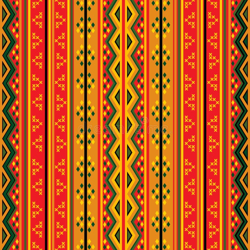 Ethnic Seamless Pattern. Kente Cloth. Tribal Print Stock Vector -  Illustration of fashion, cloth: 144800372