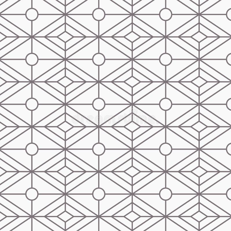 Grid Seamless Pattern Geometric Star Effect Fashion Graphic Design
