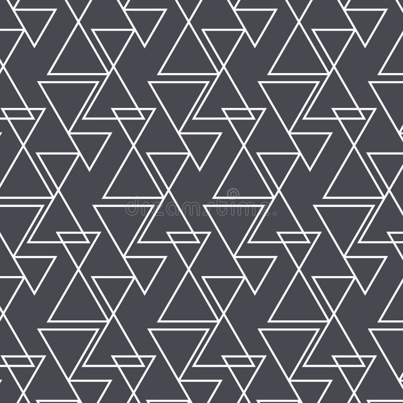 Geometric vector pattern, repeating linear triangle in different size. Graphic clean for fabric, wallpaper, printing. vector illustration