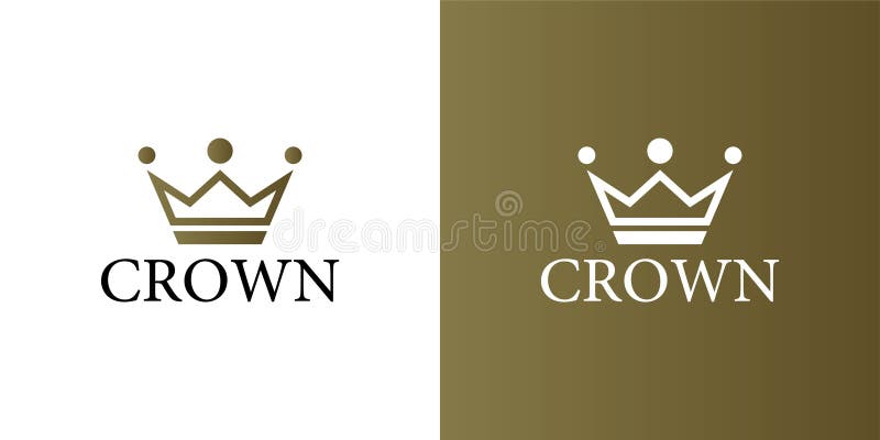 Geometric Vintage Creative Crown Abstract Logo Design Vector