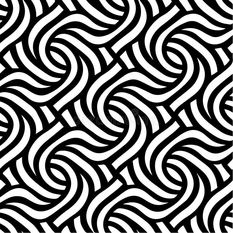 Geometric waves vector seamless pattern background vector illustration