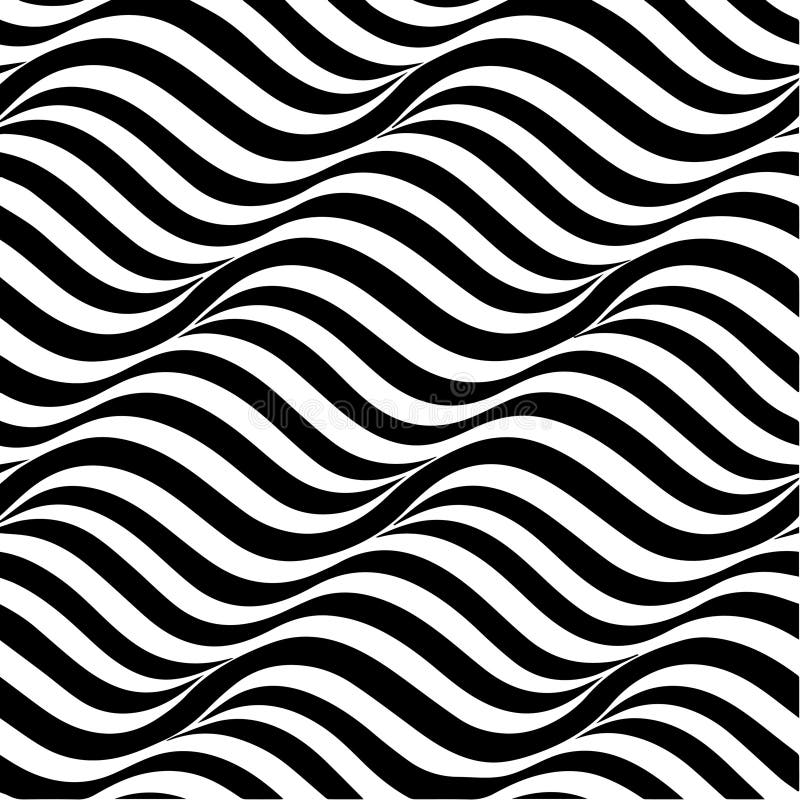 Geometric waves vector seamless pattern background royalty free illustration