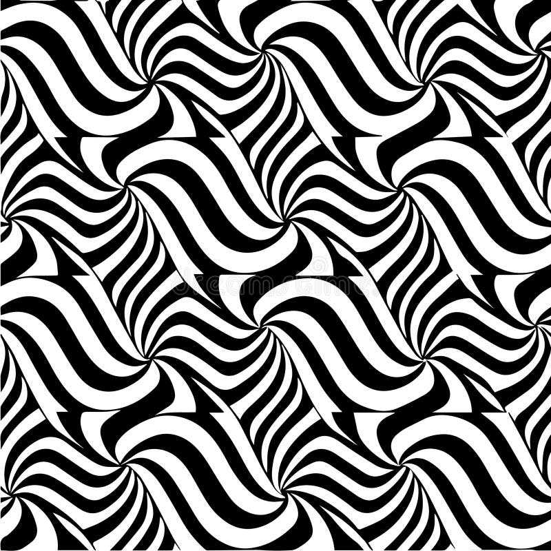 Geometric waves vector seamless pattern background vector illustration