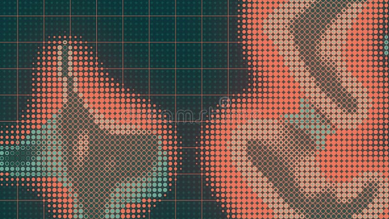 Wavy flowing template in abstract style 3d render seamless loop animation 4K UHD vector illustration