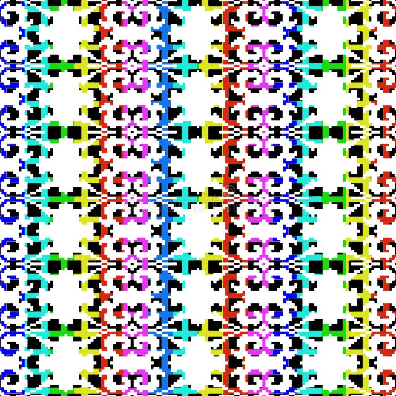 Geometric Woven design pattern with high quality texture vector illustration