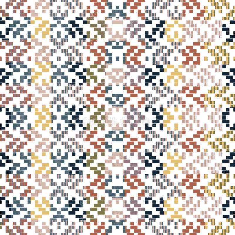 Geometric Woven design pattern with high quality texture royalty free illustration