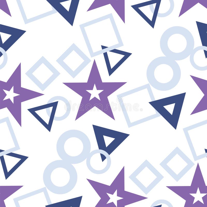 Geometrical seamless pattern stock illustration