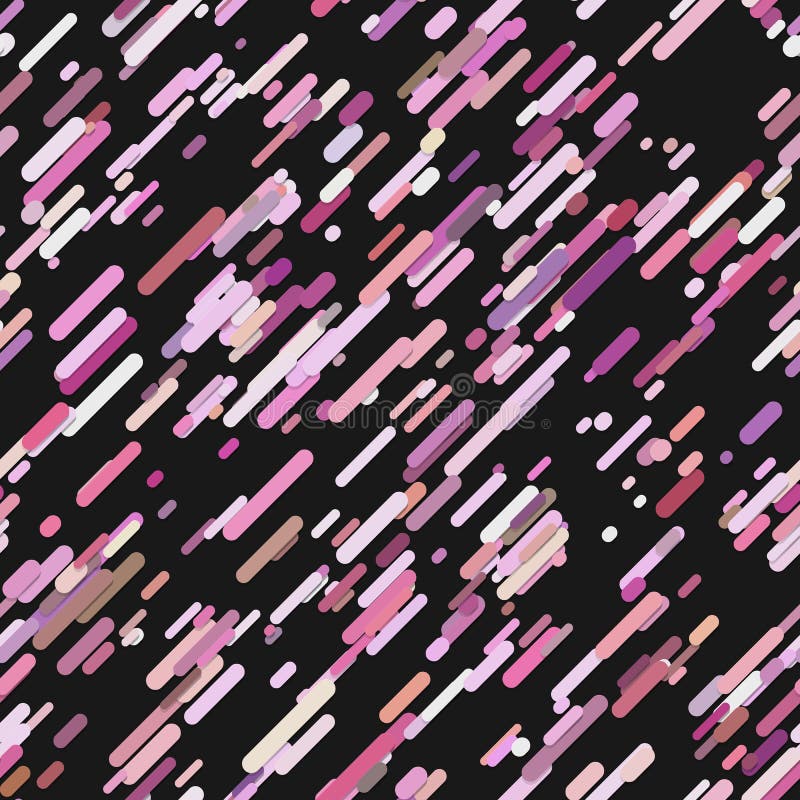 Geometrical seamless random rounded diagonal stripe pattern background - illustration from colorful lines stock illustration
