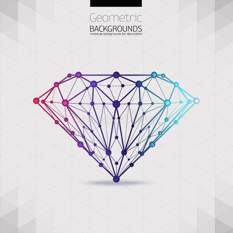 Astratto modulo composti da composizione un aspetti da diamante, forme progetto, vettore composizione da triangolo.